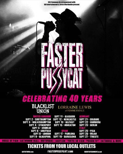 Heading back to Europe this September. Pulling double duty playing drums for BOTH @blacklistunionofficial & @femmefatalerocks...