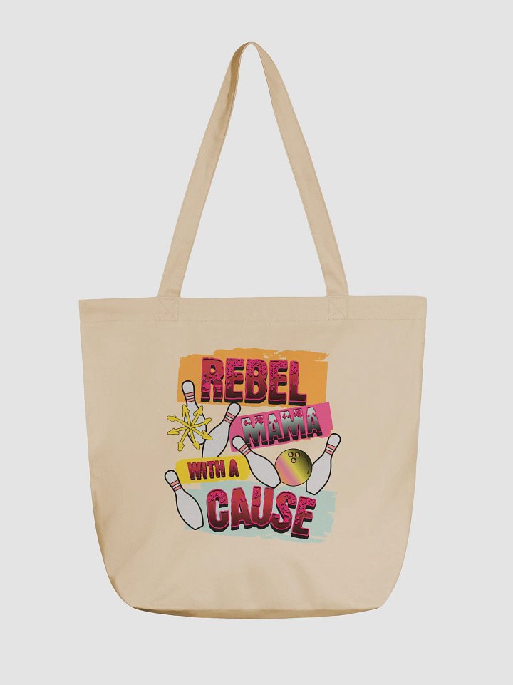 Rebel Mama With A Cause Bowling Eco-Friendly Tote Bag product image (5)
