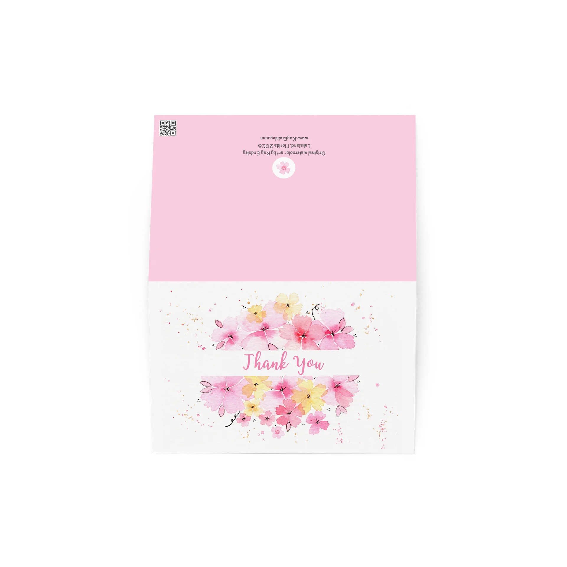 Loose Pink Flowers - Thank You product image (2)