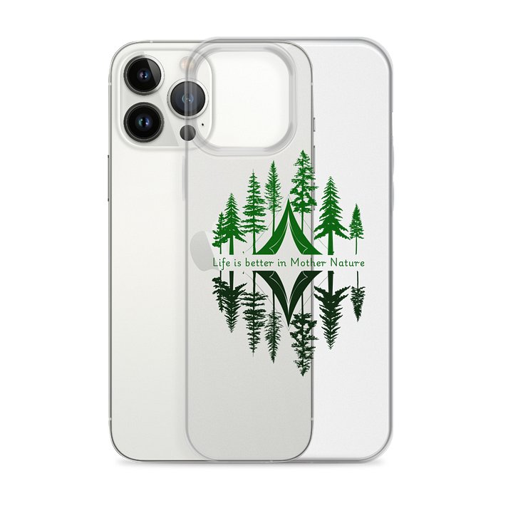 Life is better in Mother Nature Clear iPhone Case ( Side -Morning- ) product image (2)