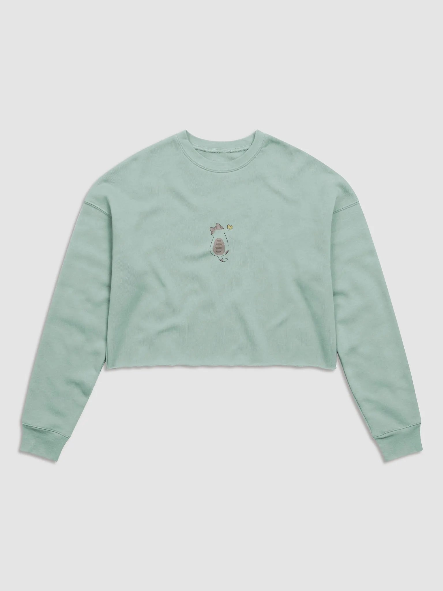 Wanderlust Cat Crop Sweatshirt product image (2)