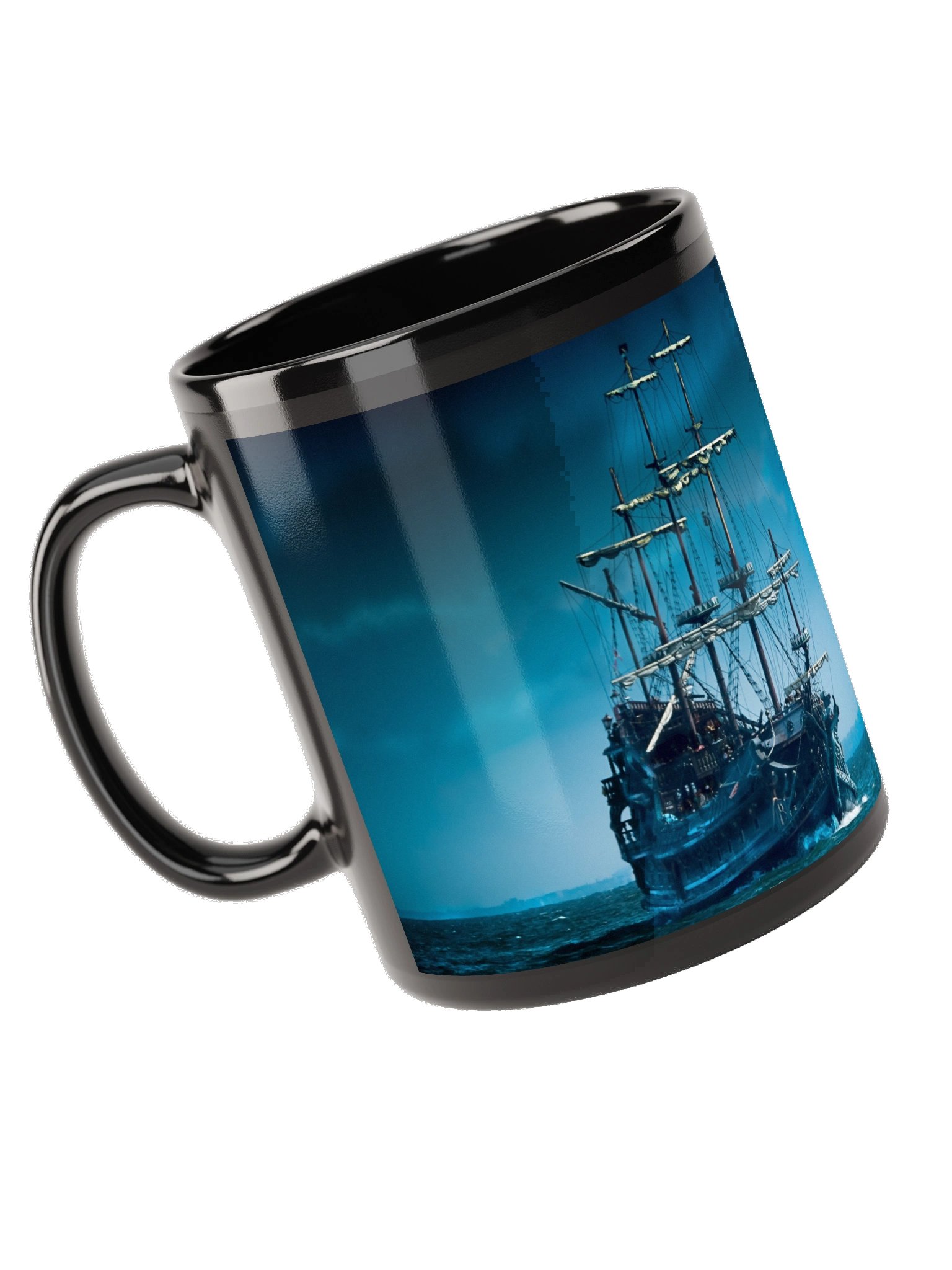 Pirate Ship Mug Full Moon Flying Dutchman Ghost Ship product image (6)