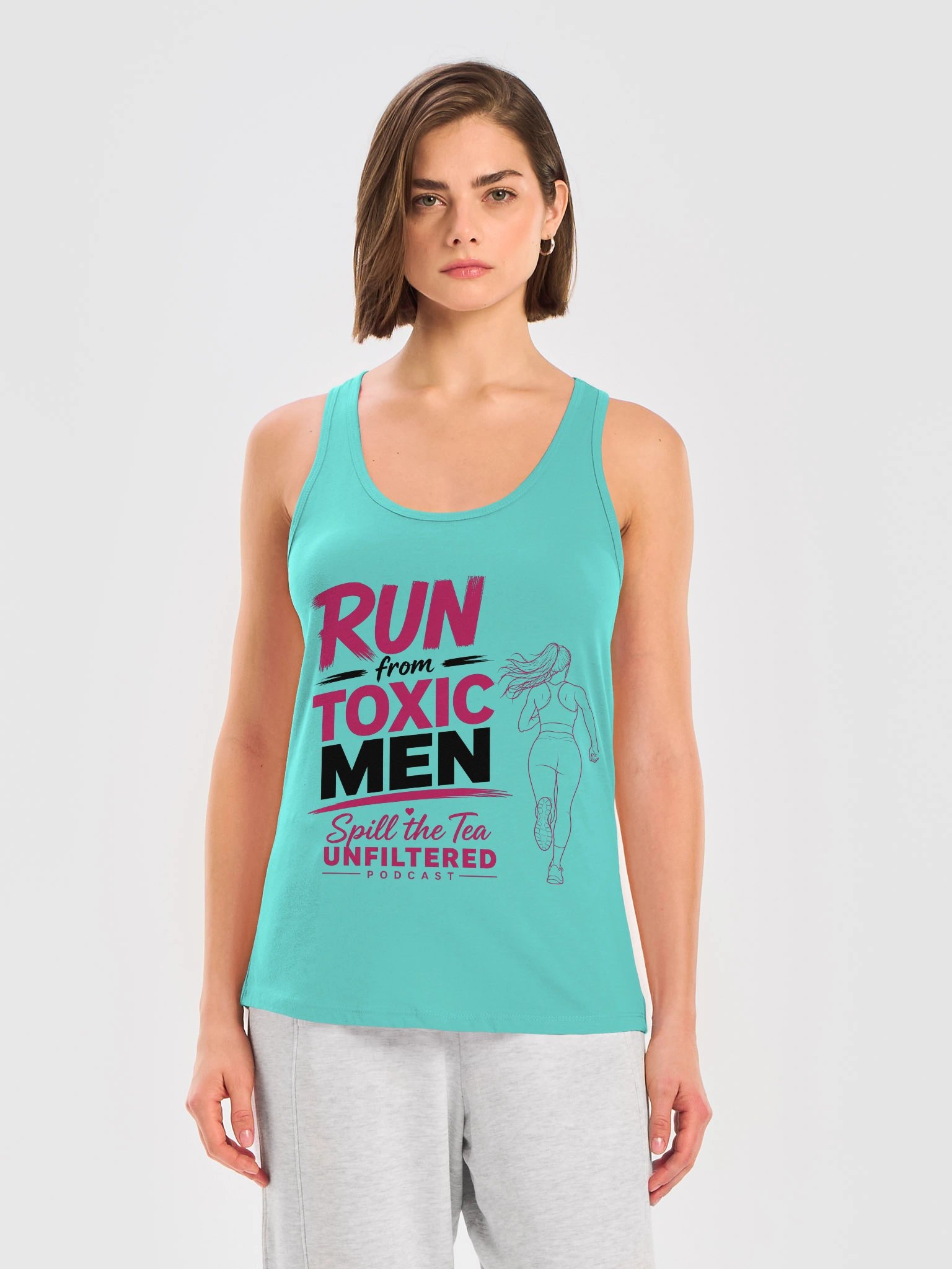 Run from Toxic Men Racerback Tank product image (9)