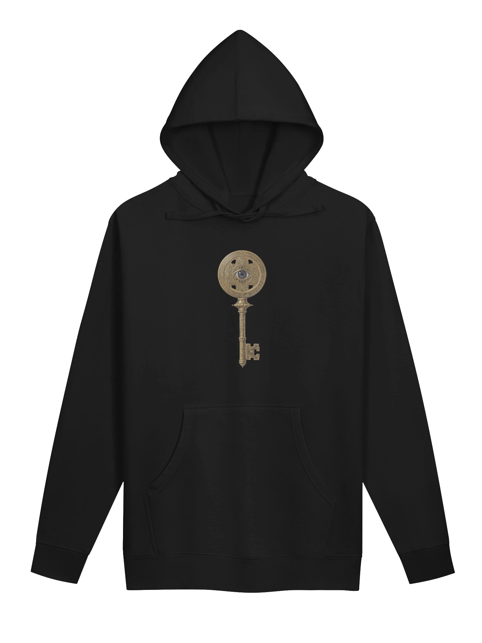 The Gatekeeper’s Key – Black Midweight Dual Edition (Front & Back Print) | Unisex Hoodie product image (1)