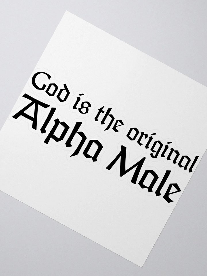 Alpha Male Sticker (Black) product image (5)