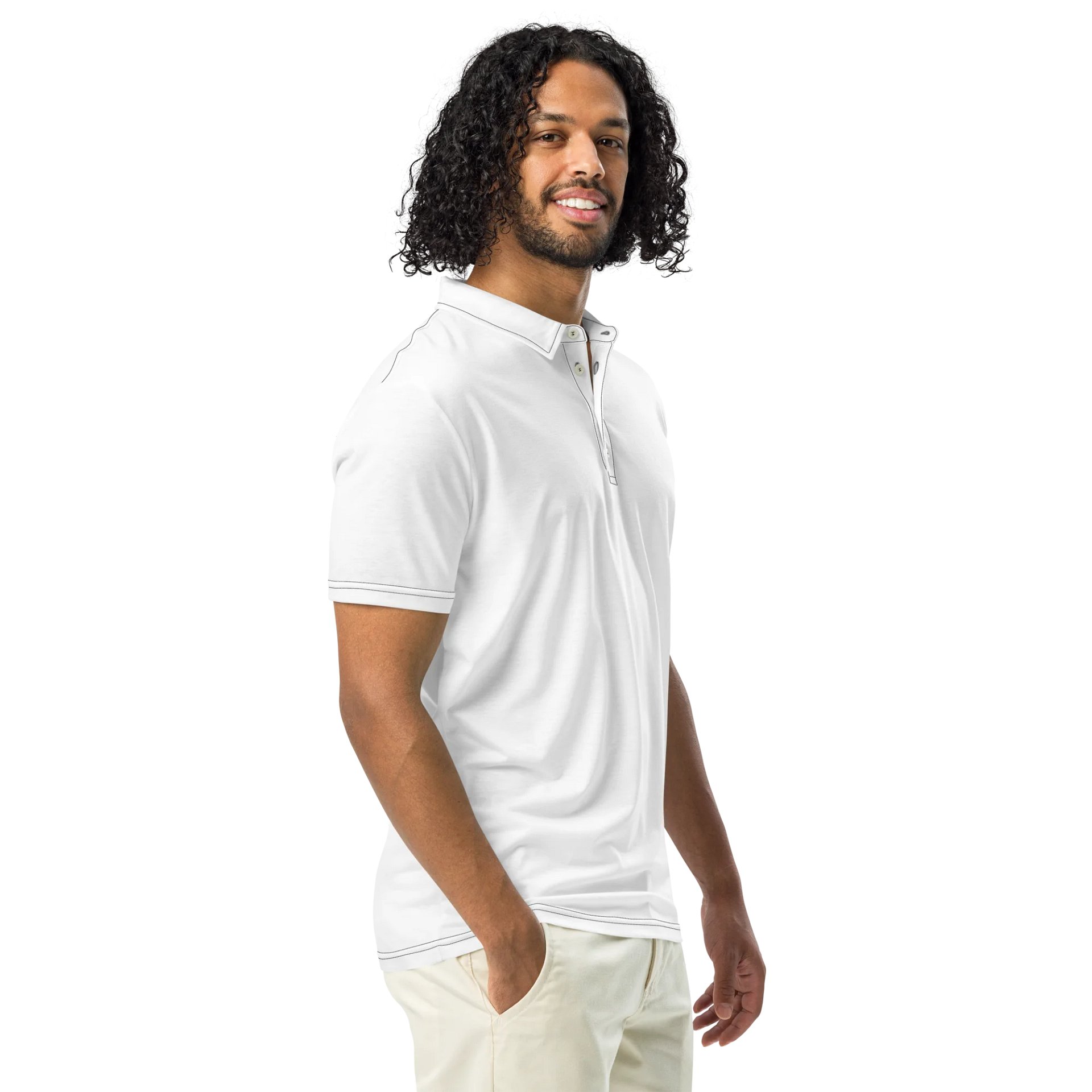 Zahan Blue Gradient Men's Polo Shirt product image (3)