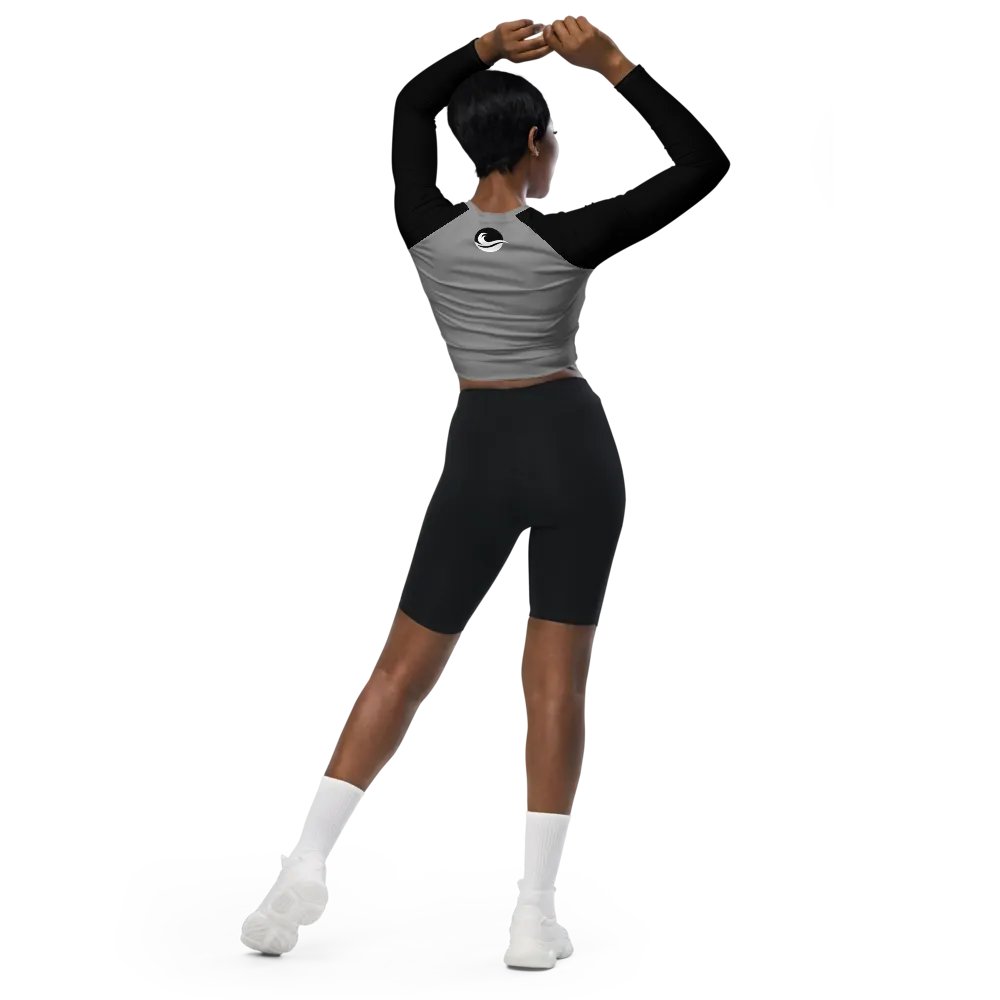 White Wave Cropped Rash Guard product image (6)