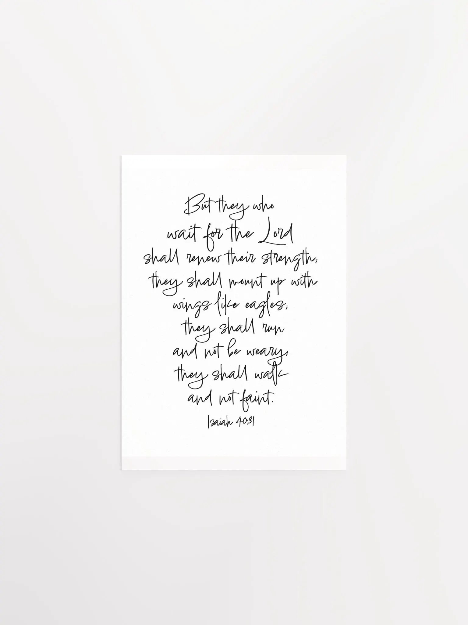 Mount Up With Wings Like Eagles - Print product image (1)