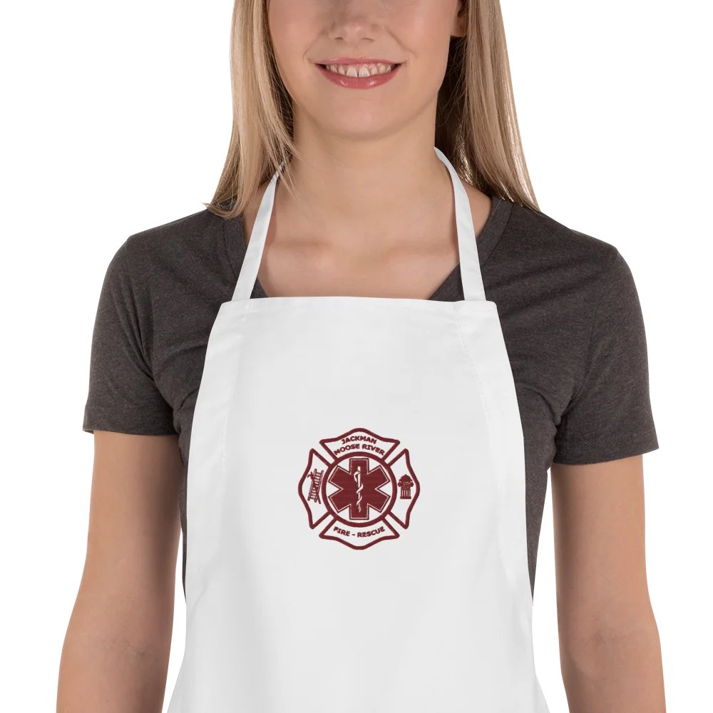 JMRF&RD Kitchen Apron - red emblem product image (1)