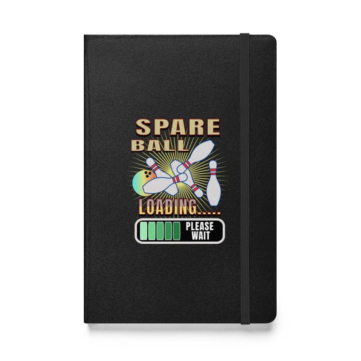 Spare Ball Bowling Hardcover Notebook product image (1)