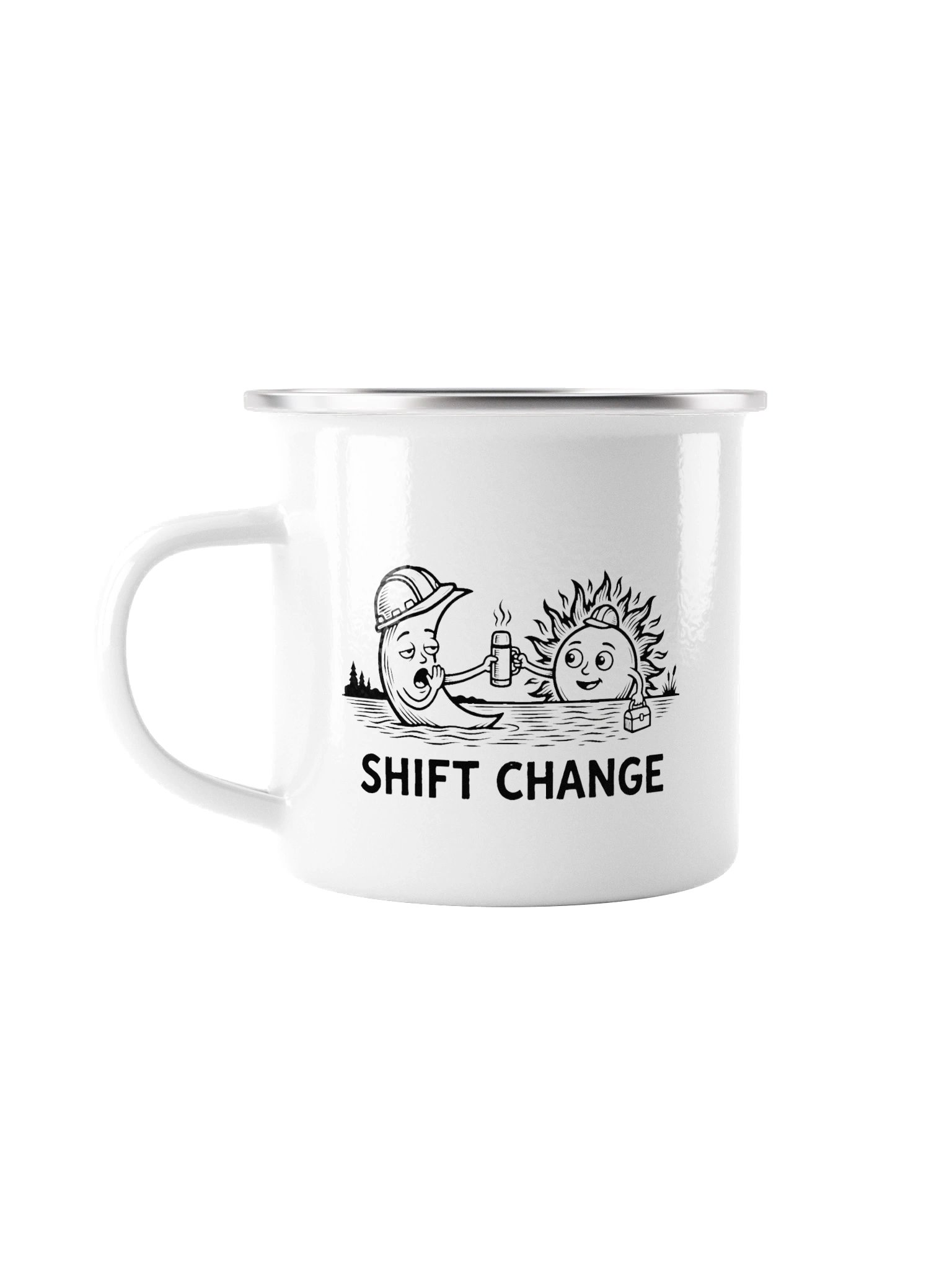 Shift Change Enamel Camp Mug product image (1)