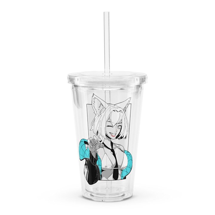 Waifu Clear Plastic Tumbler product image (1)