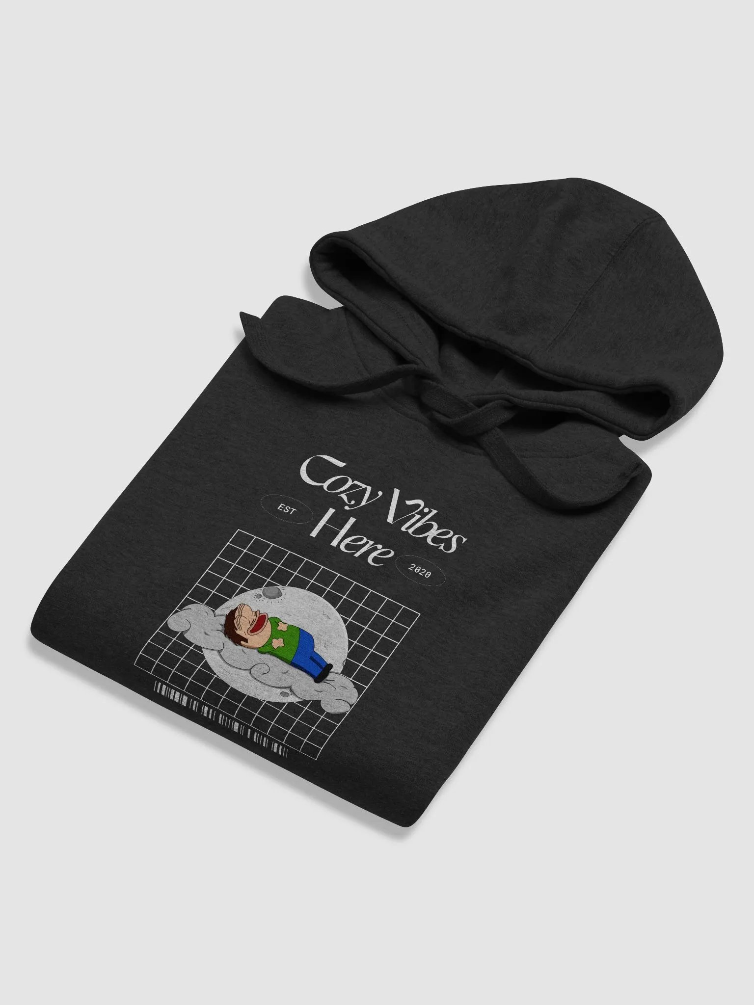 Cozy Vibes Here Hoodie (Black Edition) product image (6)