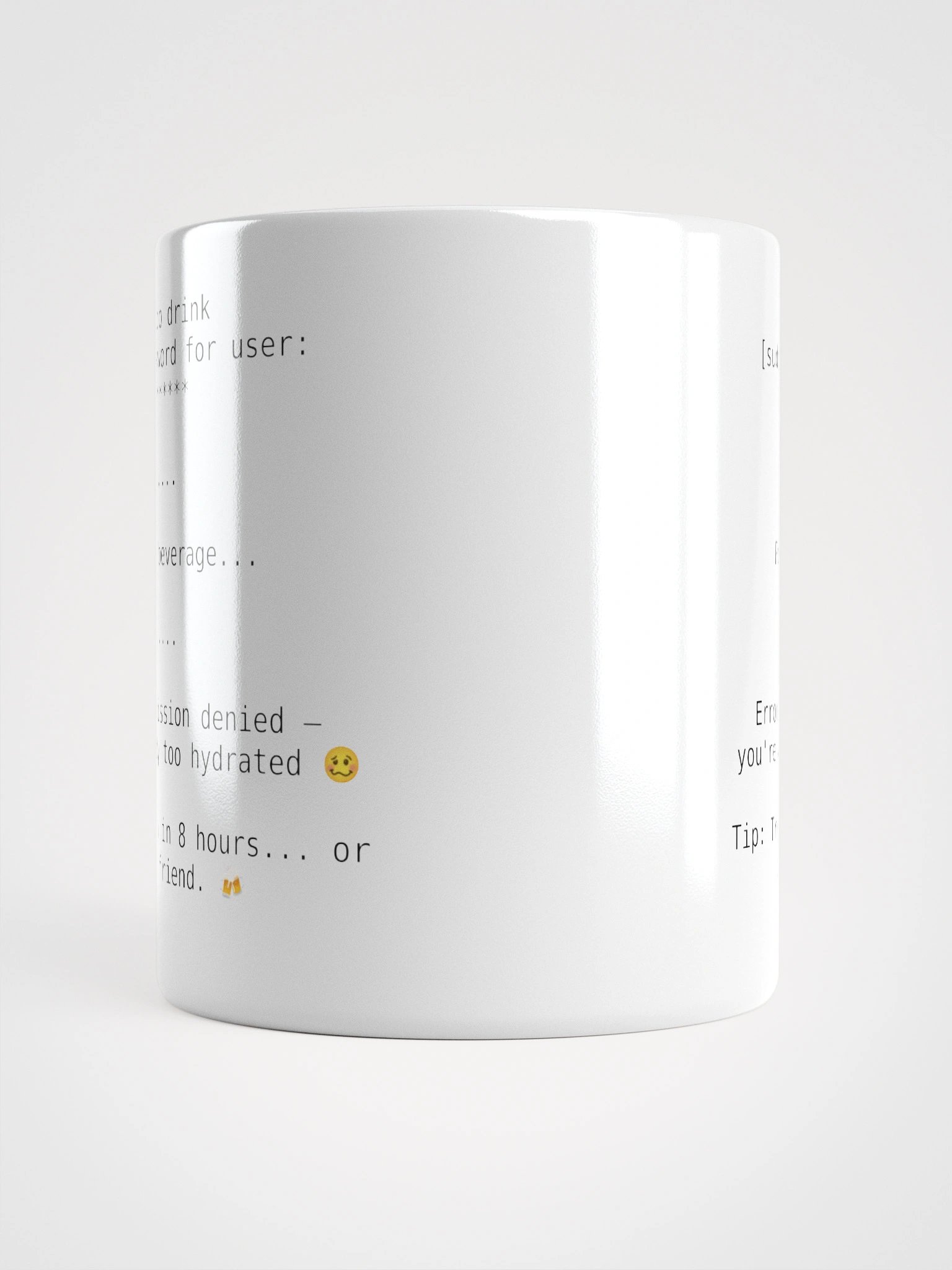White Mug - sudo drink product image (5)