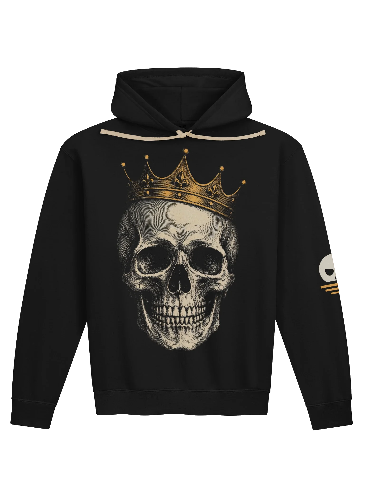 Crowned Skull Hoodie, Black