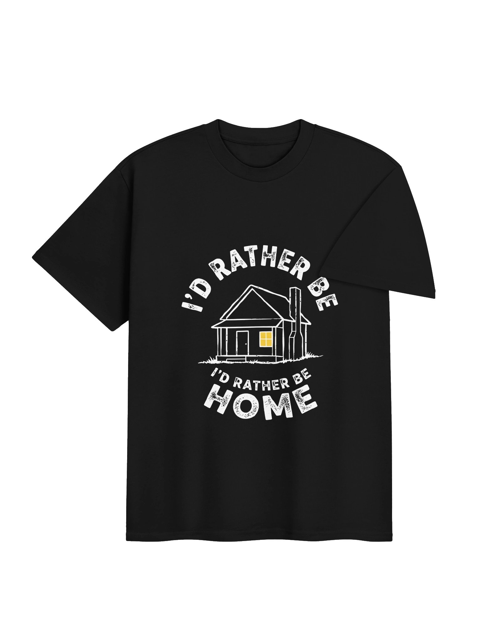 Funny Introvert "I'd Rather Be Home" Cozy House Vintage Graphic T-Shirt product image (10)