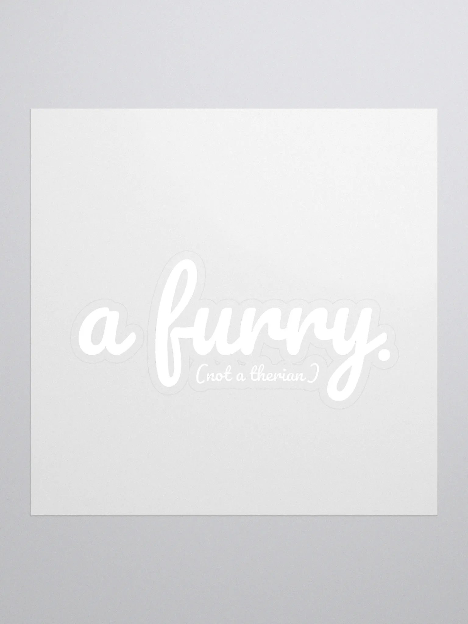 Clearly a furry sticker (light edition) product image (1)