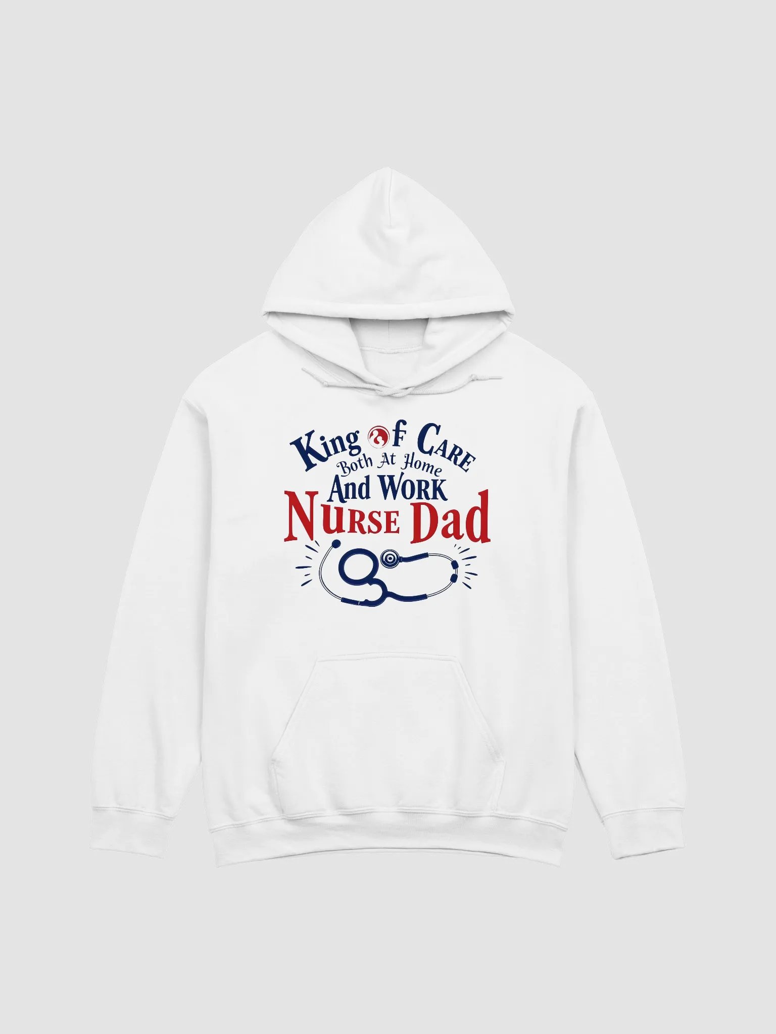 Nurse Dad King of Care Hoodie product image (7)