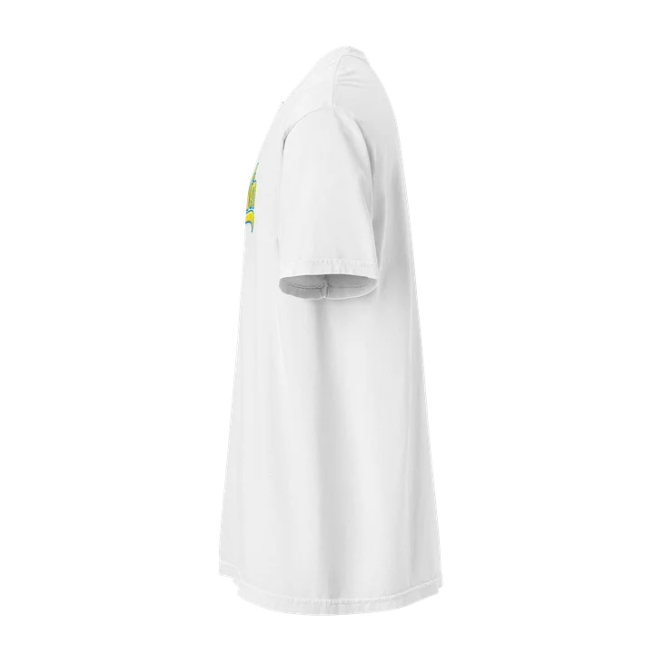T-Shirt blanc « La Win » jaune/bleu product image (2)