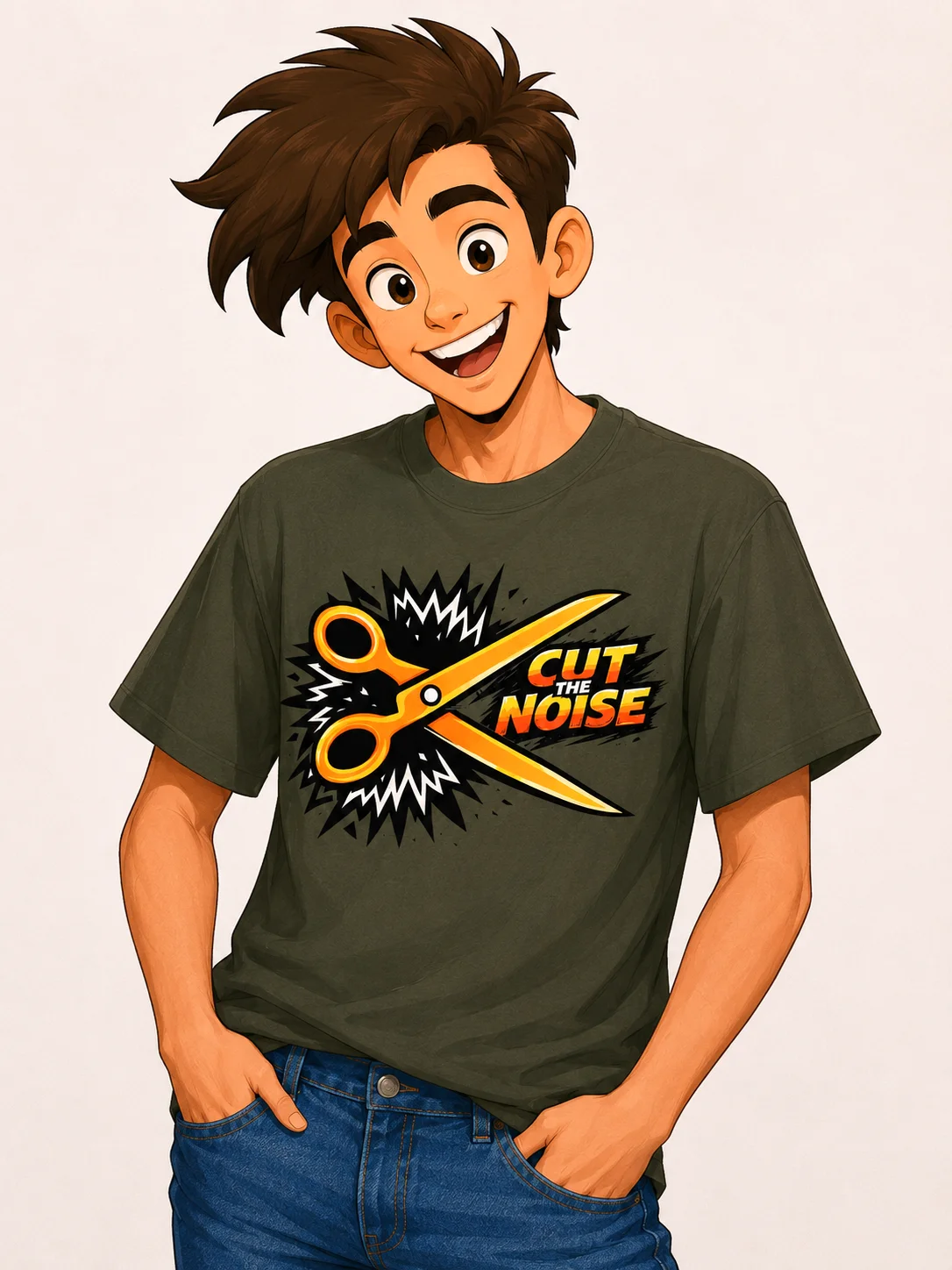 Cut the Noise Unisex TEE product image (11)