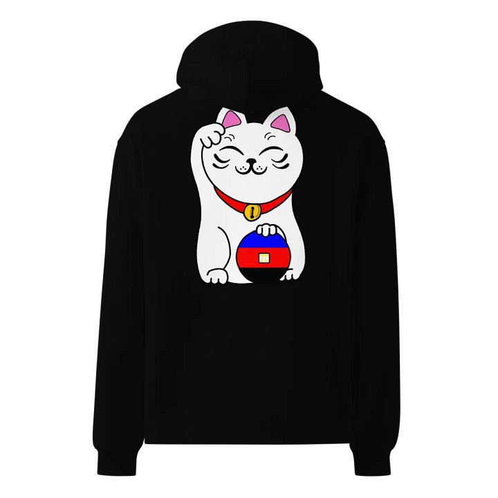 Maneki neko polyamory pride hoodie product image (2)