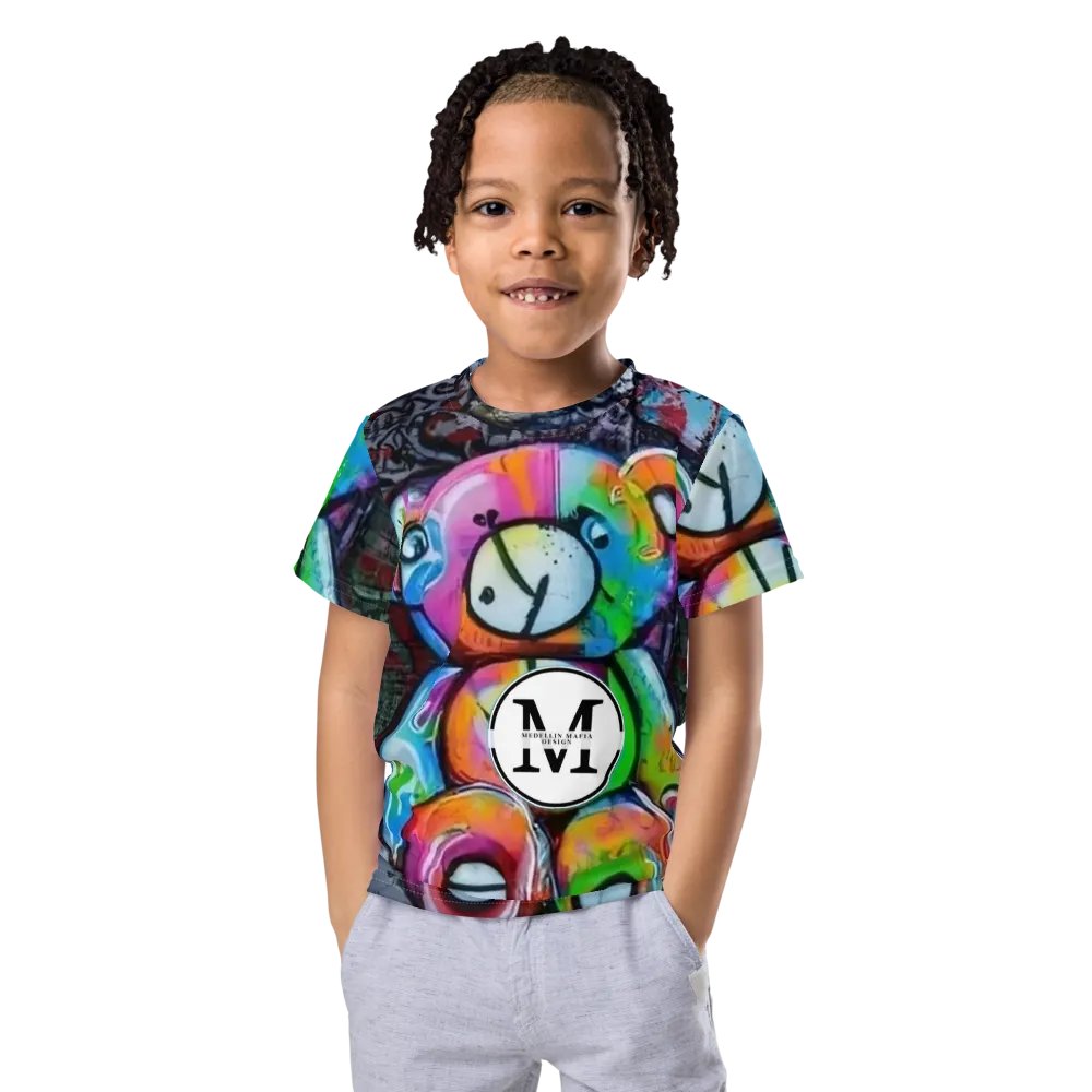 Graffiti Teddy Bear Kids T-Shirt product image (11)