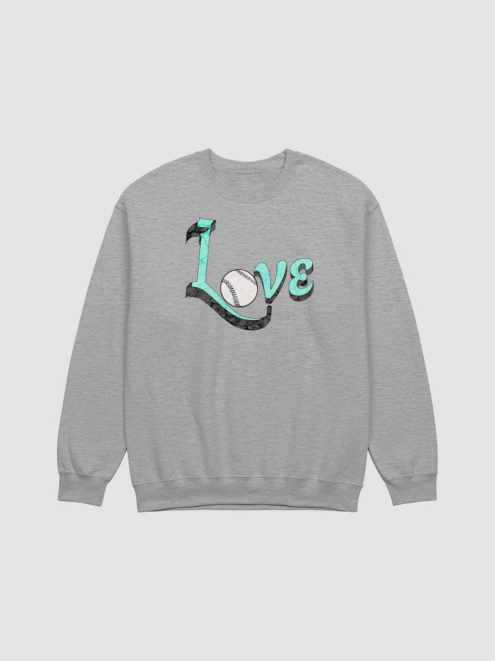 Love Baseball Sporty Crewneck Sweatshirt product image (17)