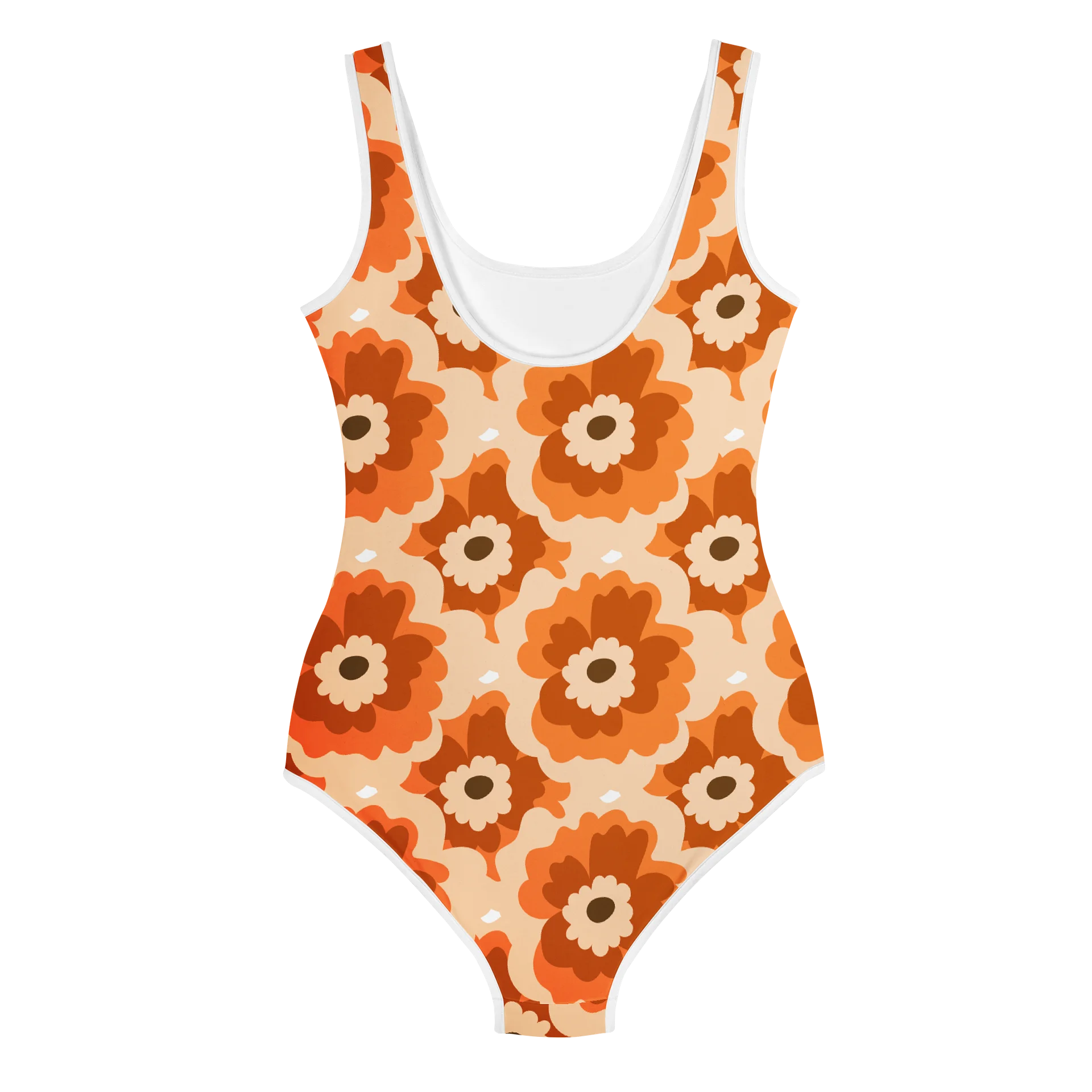 Peach Bloom Floral Youth Swimsuit product image (3)