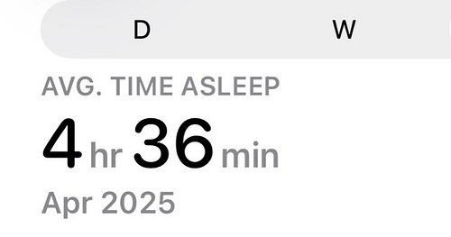 I’m not saying my life is all sunshine and roses, but look at the difference in sleep between April 2025 while I was still si...