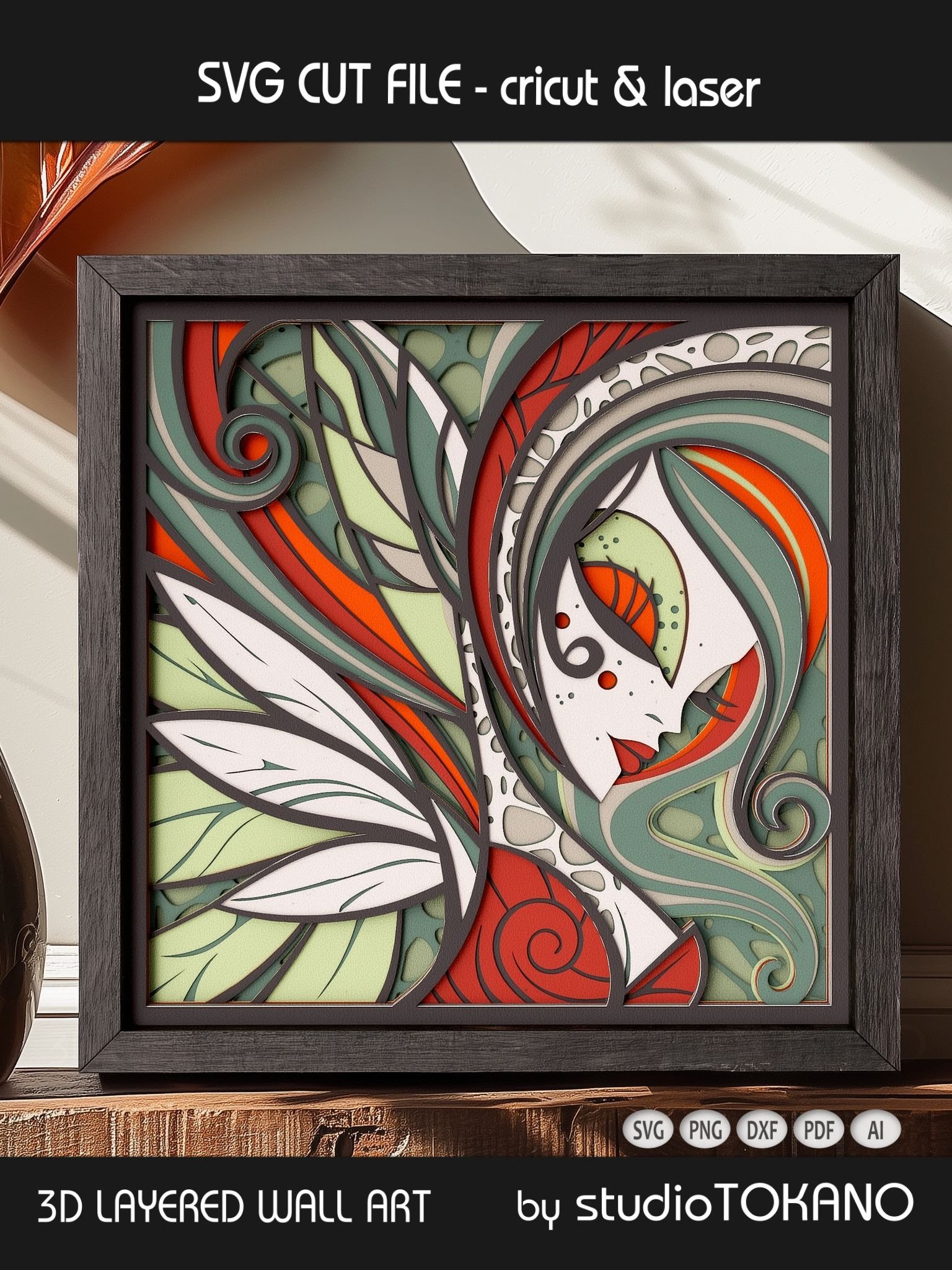 Forest Fairy 3D SVG product image (8)