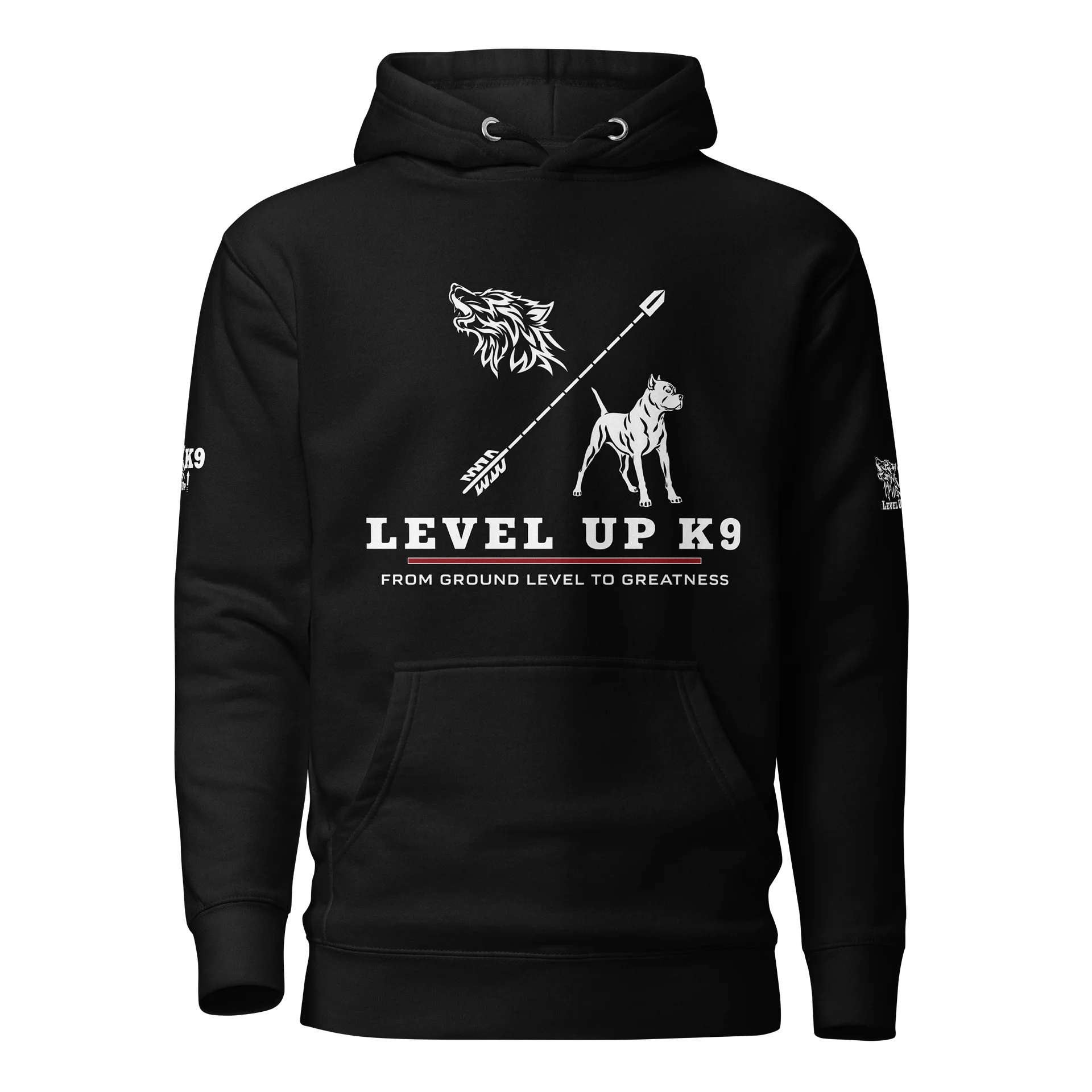 LEVEL UP K9 Standard Hoodie (black) product image (1)