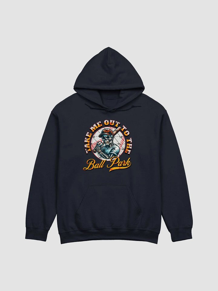 Take Me Out To The Ball Park Baseball Skeleton Player Hoodie product image (13)