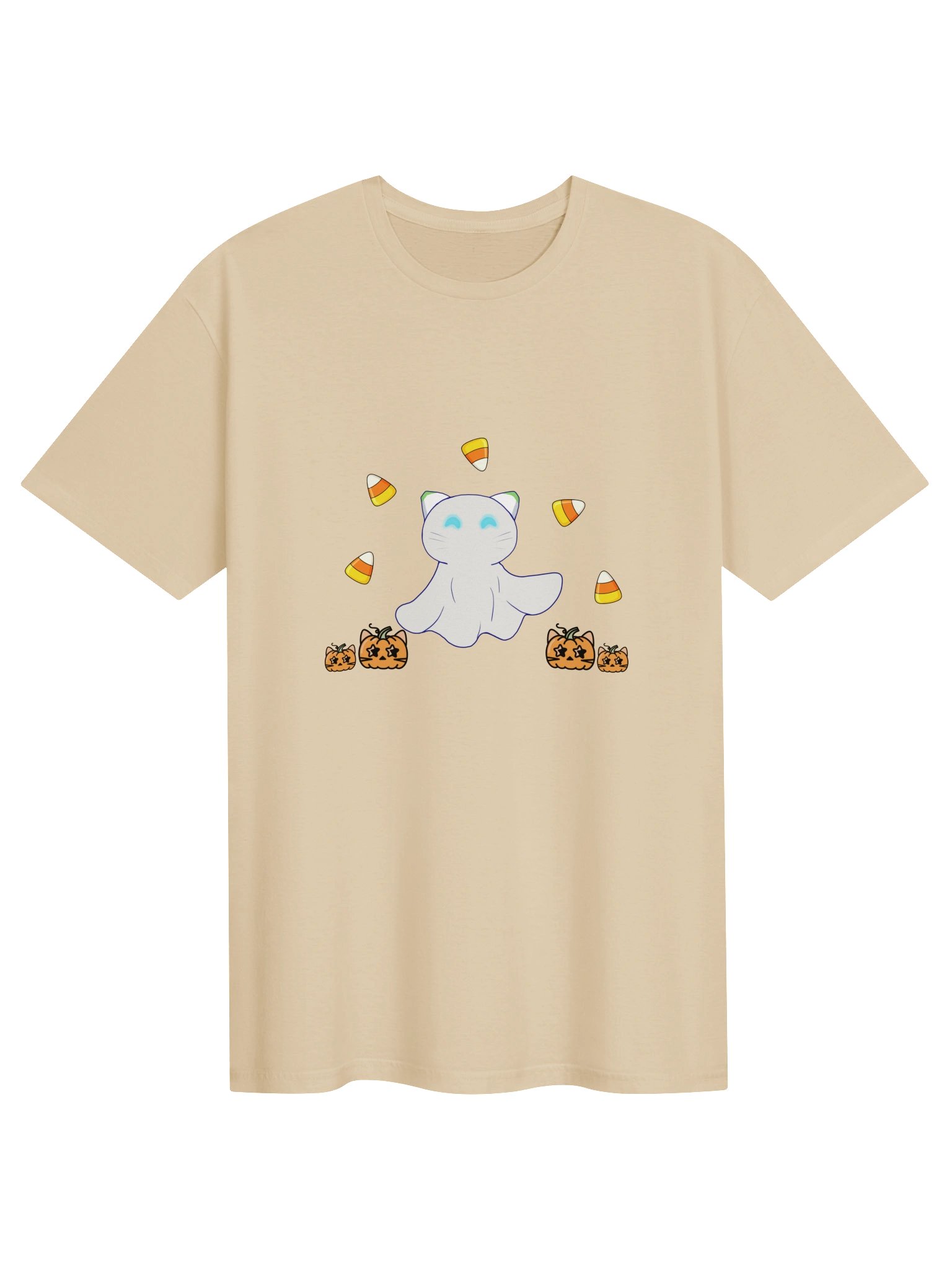 Ghost Catbot Pumpkin Patch T-Shirt product image (5)