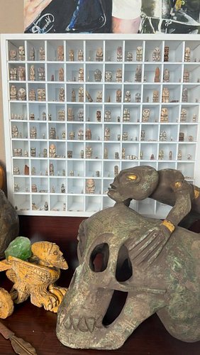 Hundreds of small beads discovered in Jalisco Mexico, potentially a currency or something that was traded. Each one very uniq...