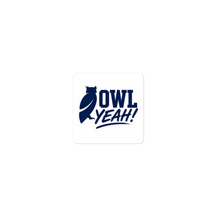 OWL YEAH! Blue Owl Die-Cut Sticker product image (2)