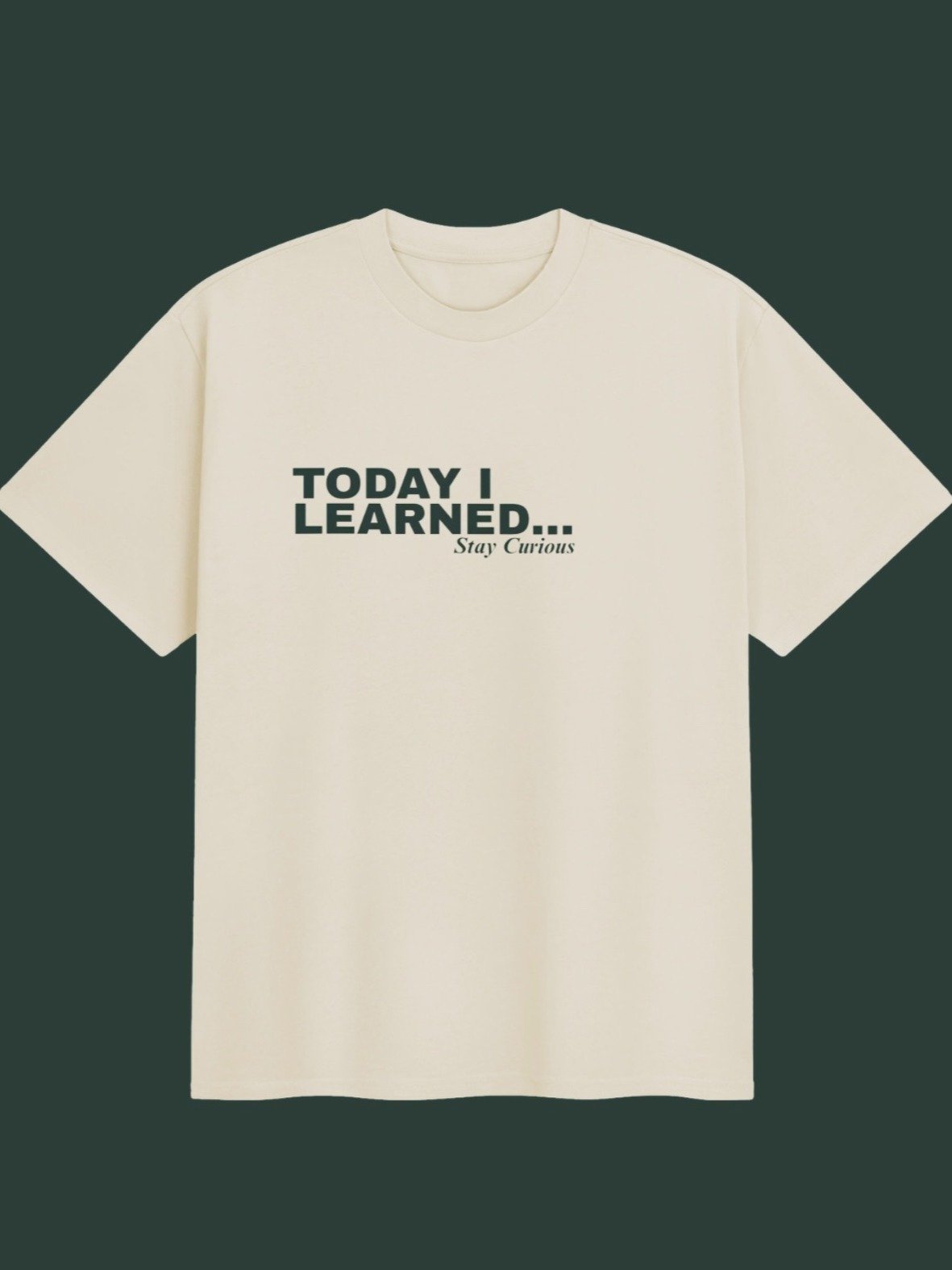 Today I Learned Heavyweight Tee (Butter) product image (1)
