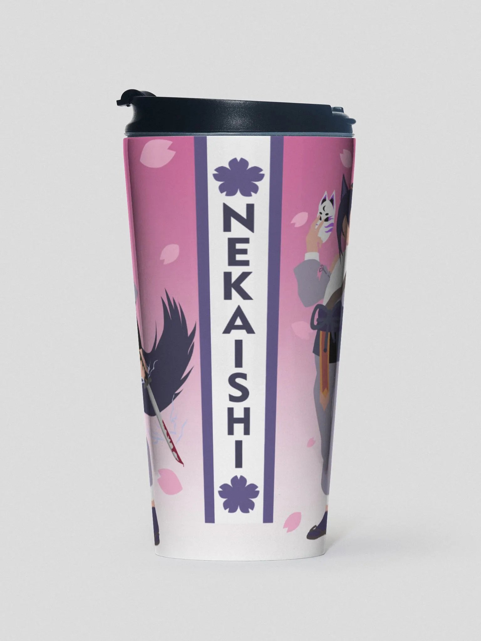 Stainless Steel Travel Mug | Light Mode | Pink Fade product image (1)