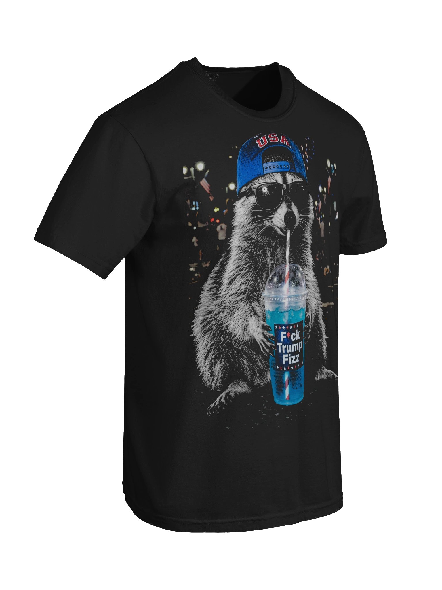 Funny Racoon Meme USA 250th Birthday, F*ck Trump product image (38)