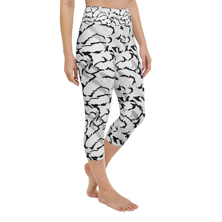 Black White Capri Leggings product image (2)