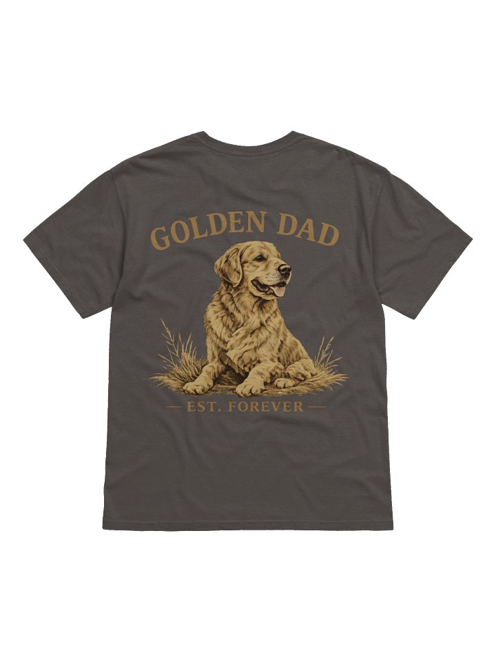 Golden Dad Vintage T-Shirt – Comfort Colors 1717 Golden Retriever Dad Gift product image (2)