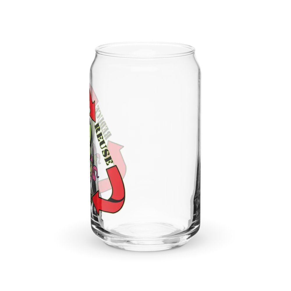 Biomass Reduce-Reuse-Recycle Can Shaped Glass product image (7)