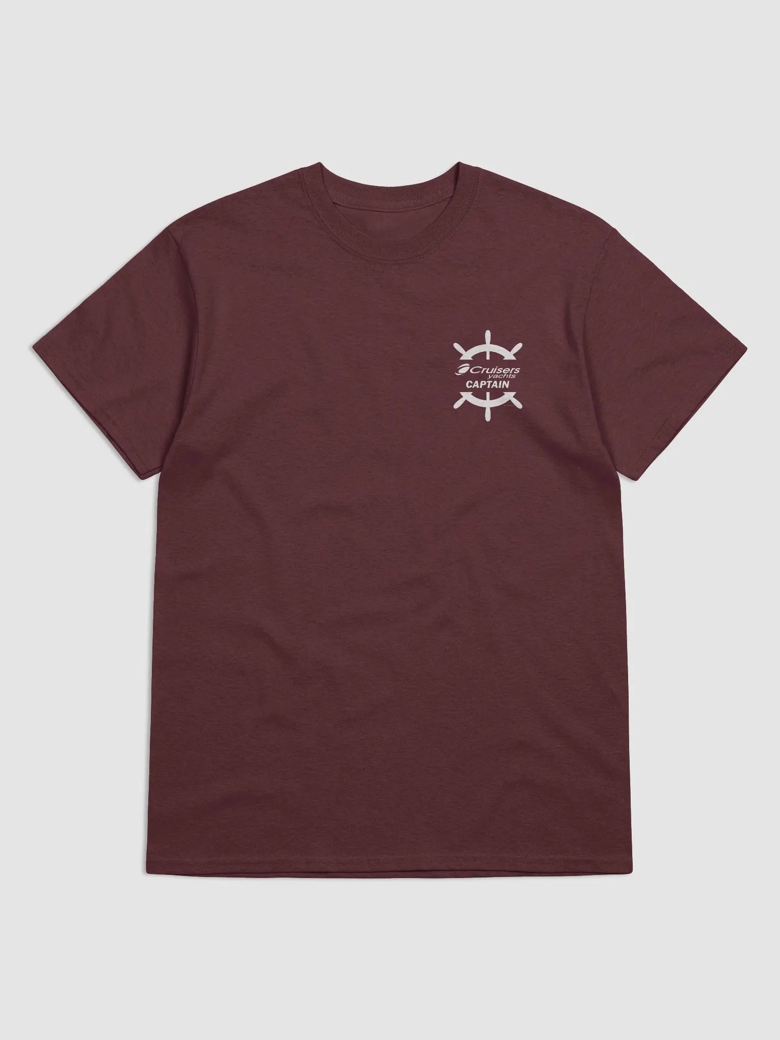 Cruisers Yachts Captain - T-Shirt - Dark Shirt w/White Logo product image (3)