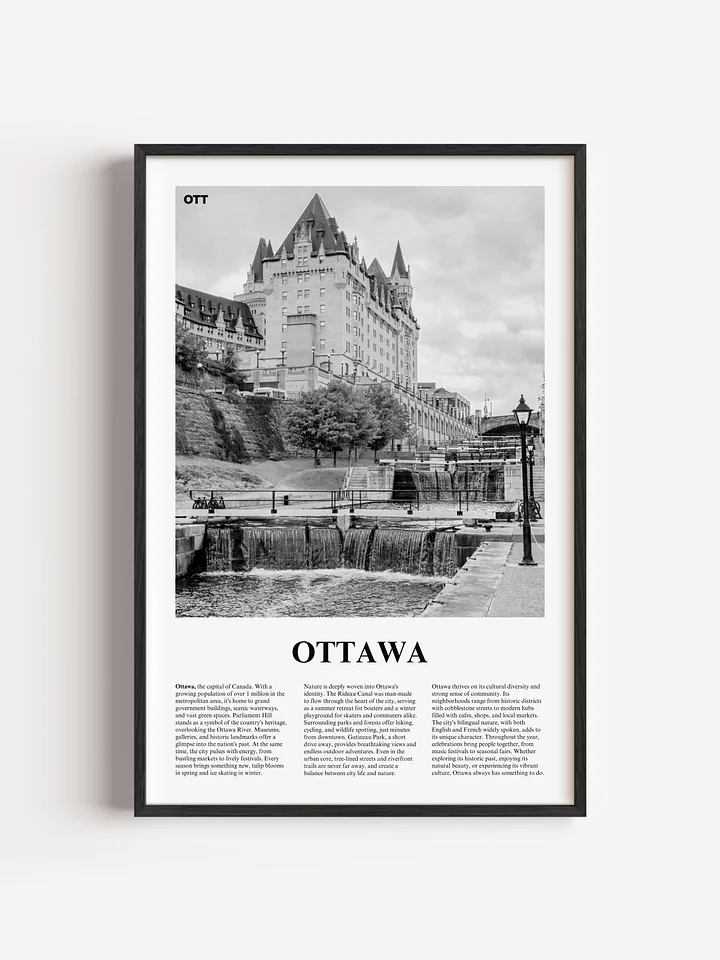 Ottawa 02 Newspaper Poster | Framed product image (1)