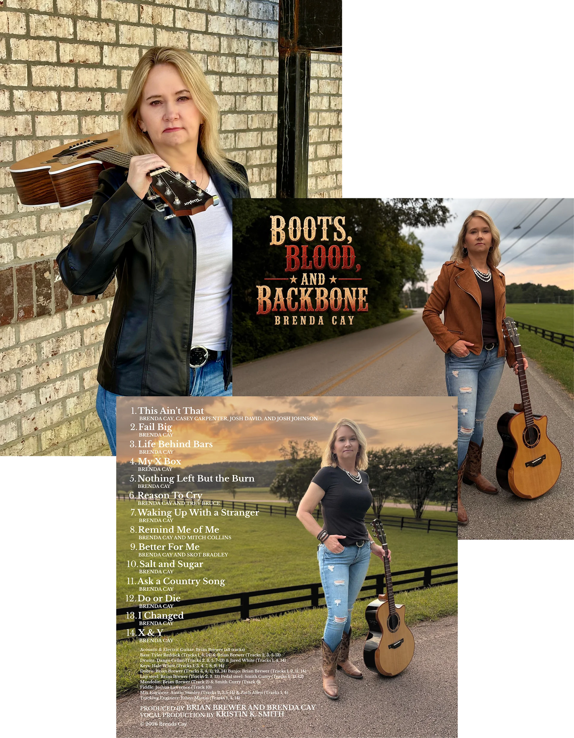 COMBO! Autographed 8x10 Picture + Boots, Blood, and Backbone CD product image (1)