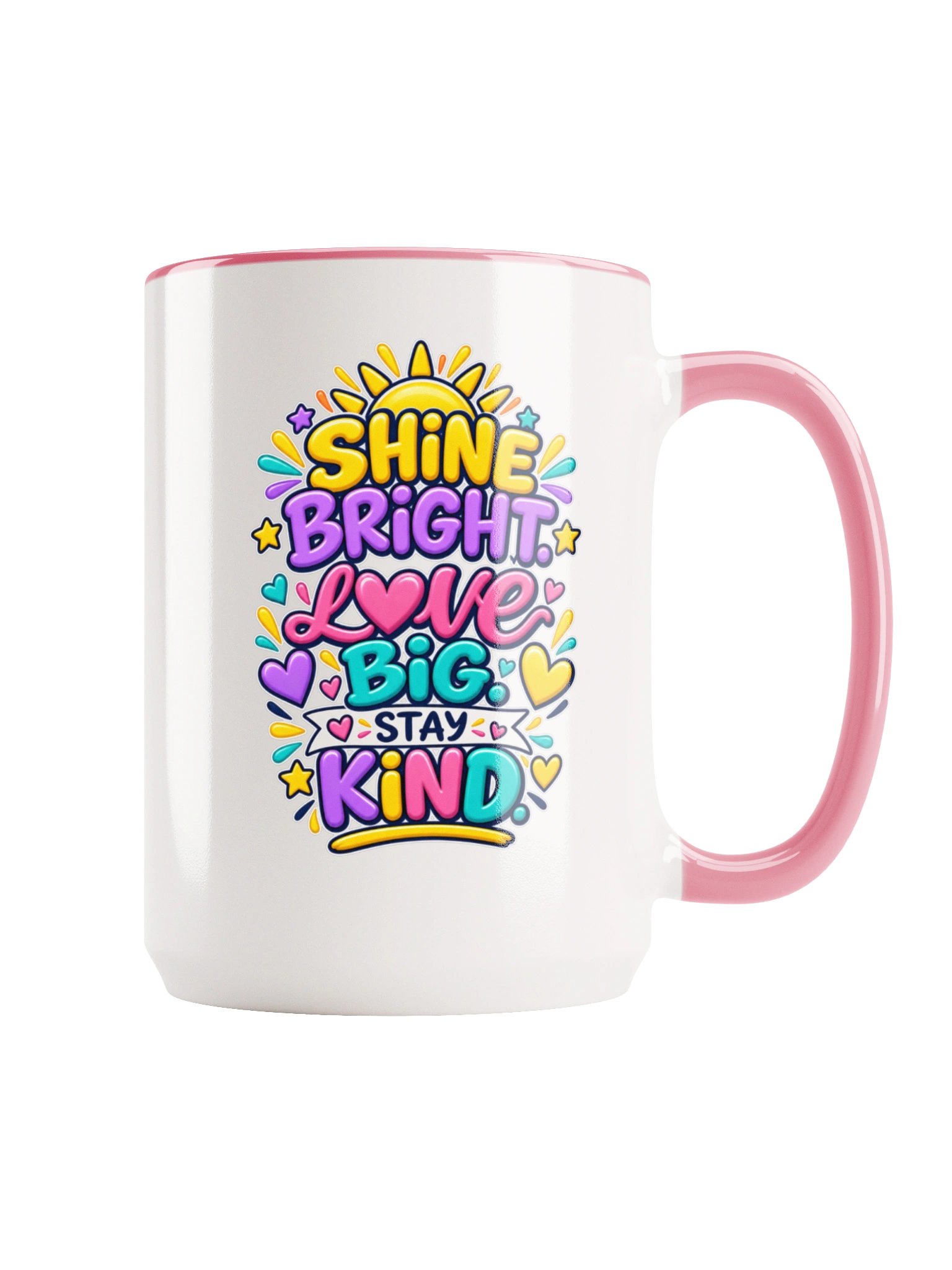 15 oz. Inspirational Mug - Shine Bright. Love Big. Stay Kind product image (1)