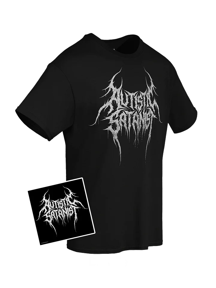 Autistic Satanist Tee & Sticker Bundle product image (1)