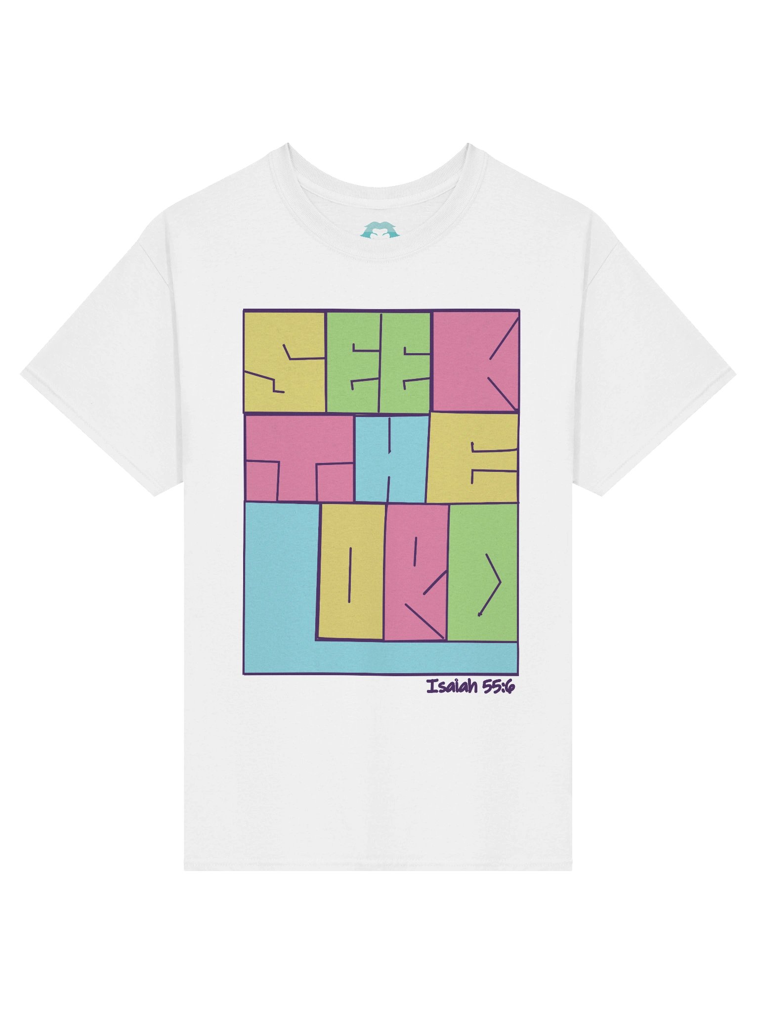 Seek the Lord 90's Block tee product image (1)