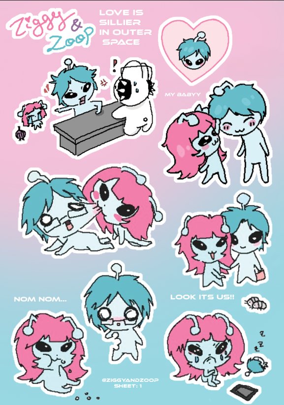 [Silly moments] Sticker Sheet: 1 product image (1)