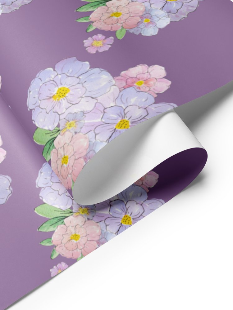 Gingham Blossoms Wrapping Paper Set of 3 Sheets product image (11)