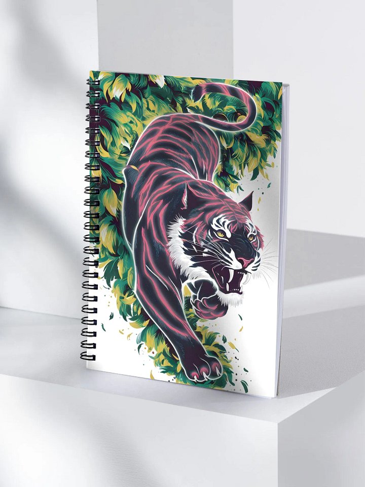 Vibrant Tiger Roar Spiral Notebook product image (1)